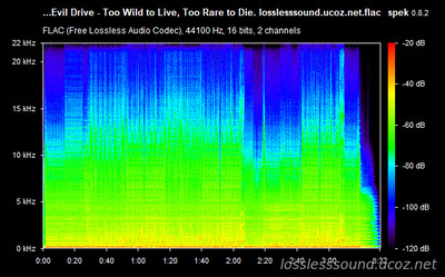 Evil Drive - Too Wild to Live, Too Rare to Die - spectrogram