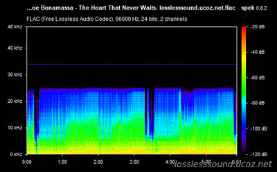 Joe Bonamassa - The Heart That Never Waits - spectrogram