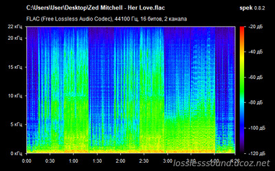 Zed Mitchell - Her Love - spectrogram