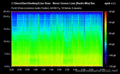 Lian Ross - Never Gonna Lose (Radio Mix) - spectrogram