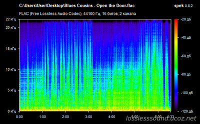 Blues Cousins - Open the Door - spectrogram