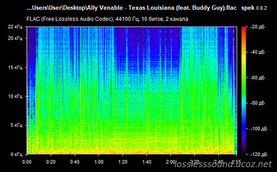 Ally Venable with Buddy Guy - Texas Louisiana - spectrogram
