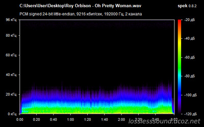 Roy Orbison - Oh Pretty Woman - spectrogram