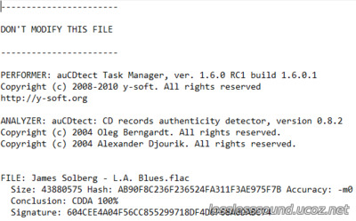 James Solberg - L.A. Blues - detector