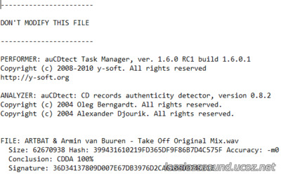 ARTBAT & Armin van Buuren - Take Off - detector